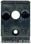 3-3890 Black Capral Classic Shower Screen RH Pivot Base