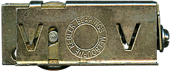 1-1620 Timber Door Carriage with Brass Roller