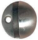 11-125 Commercial door stop - floor fix - 1/2 circle shape