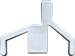 3-3814 Grey AB Pivot Shower Screen Handle End Cap