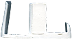 3-4193 White BGC Shower Screen Sill Guide Set