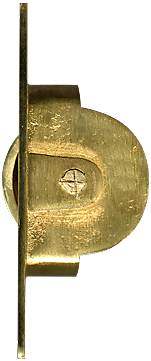 5-2280 Polished Brass Sash Cord Pulley