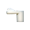 6-1213 White 9.5mm Flyscreen Turnbutton