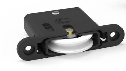 3-1065 CiiLock spring loaded security door roller, with no offset