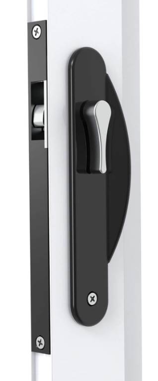 7-2729 Black Sliding Screen Door Long Latch