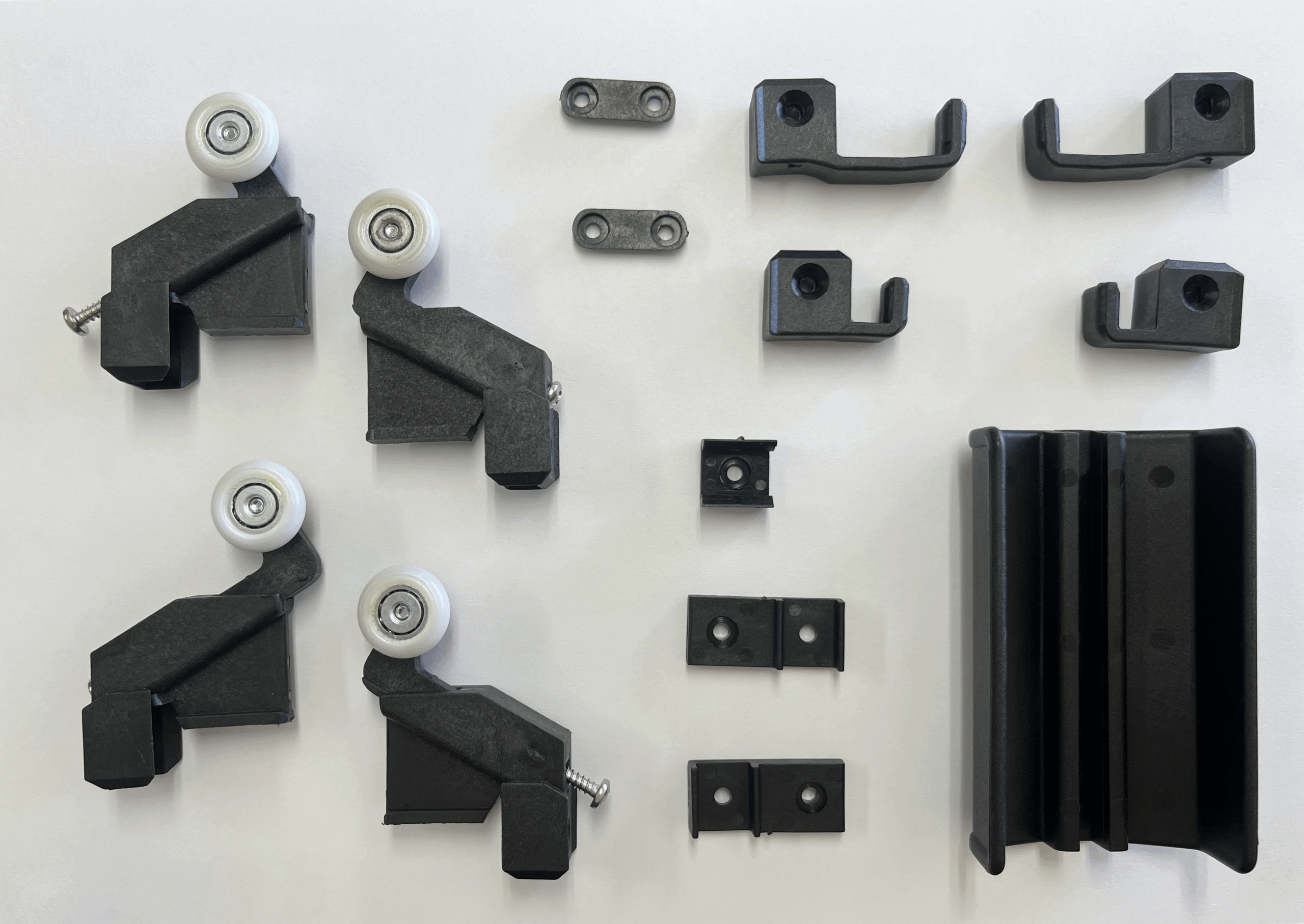 3-4370 Roller & Guide Set - Suits Bradnams Essential & Dimond Shower Screen Set